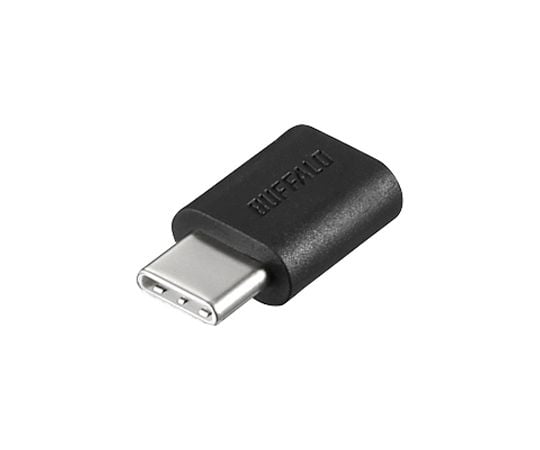 USB2.0変換アダプター（Type-C　to　microB）　ブラック