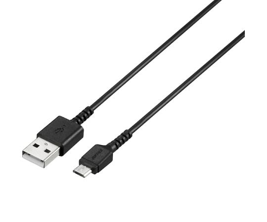 USB2.0ケーブル（Type-A　to　microB）　スリム　2.0m　ブラック