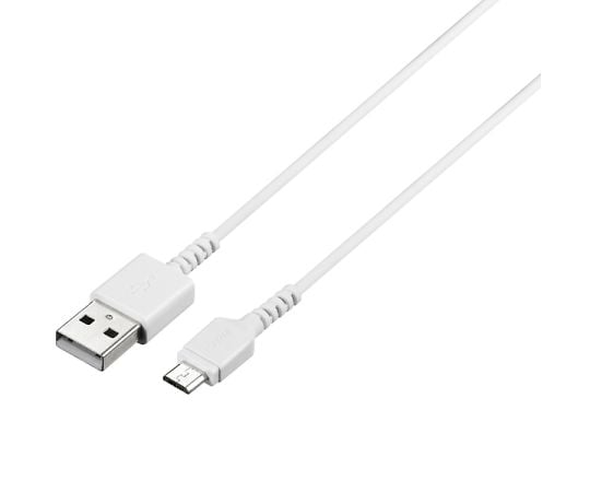 USB2.0ケーブル（Type-A　to　microB）　スリム　3.0m　ホワイト