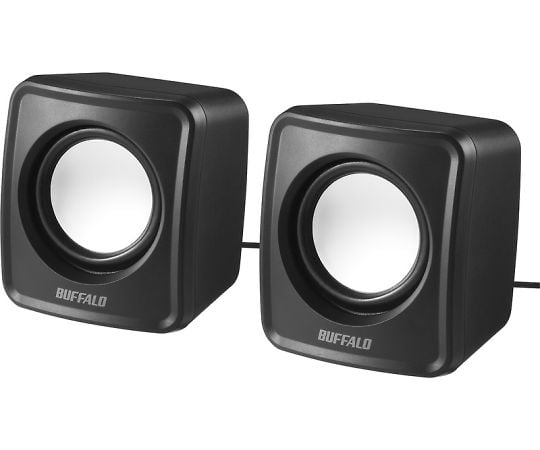 PC用スピーカー　USB電源コンパクトサイズ　ブラック