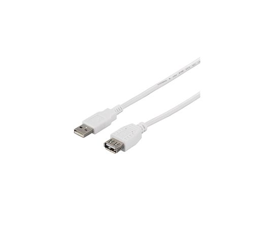 64-3778-96 USB2.0延長ケーブル（A to A） 1.5m ホワイト BSUAA215WH