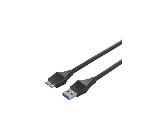 ユニバーサルコネクター　USB3.0　A　to　microB　ケーブル　3.0m　ブラック