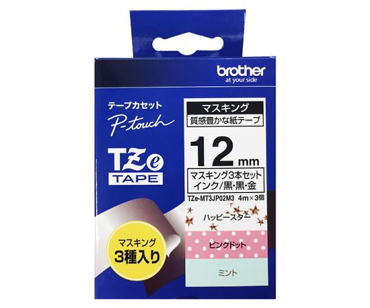 64 3784 38 Tzeテープ マスキングテープ 3本セット ハッピースター地 黒字 ピンクドット地 黒字 ミント地 金字 12mm Tze Mt3jp02m3 Axel アズワン 64 3784 38 Tzeテープ マスキングテープ 3本セット ハッピースター地 黒字 ピンクドット地 黒字 ミント地 金字 12mm Tze Mt3jp02m3 Axel アズワン
