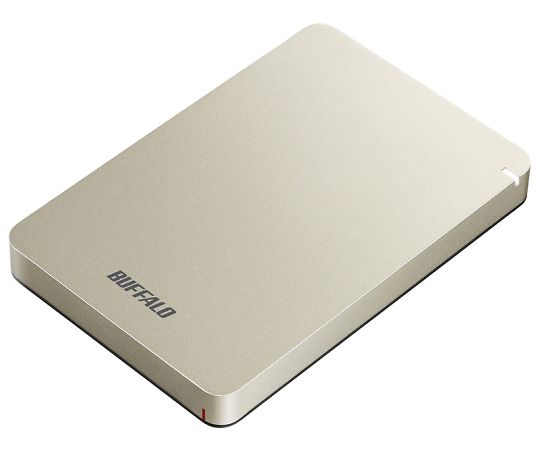 USB3.1（Gen.1）対応 耐衝撃ポータブルHDD 1TB ゴールド HD-PGF1.0U3-GLA