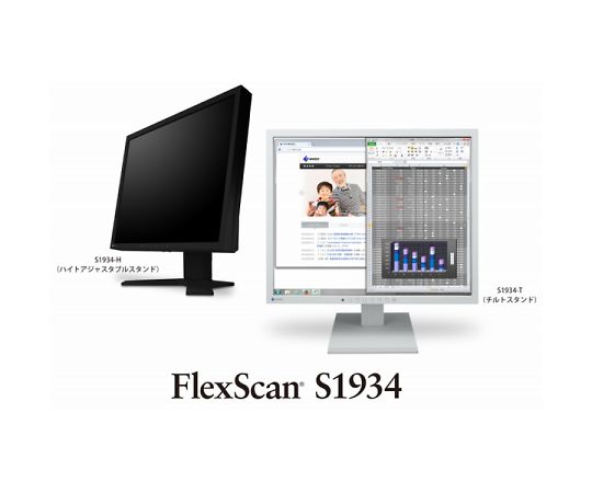 64-3804-17 48cm（19.0）型カラー液晶モニター FlexScan S1934-H