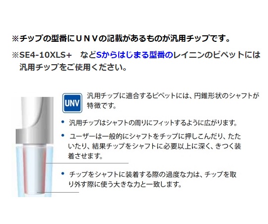 64-3931-83 汎用チップ スペースセーバー詰替用タワー型 GPS UNV 250μL 