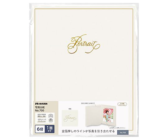 普通台紙　NO.700　6切　1面　タテ