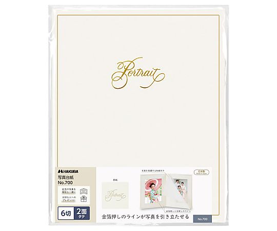 普通台紙　NO.700　6切　2面　タテ