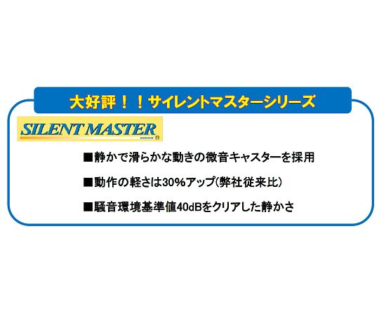 64-3963-50 静音樹脂台車 （折りたたみ式・レッド色・スペシャル