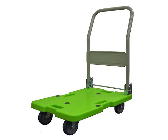 樹脂台車 （折りたたみ式・グリーン色/120kg） LSK-211G