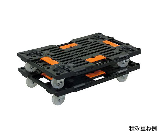 静音樹脂平台車（ナイロン車輪/100kg） 4台入り PD-427-3SN