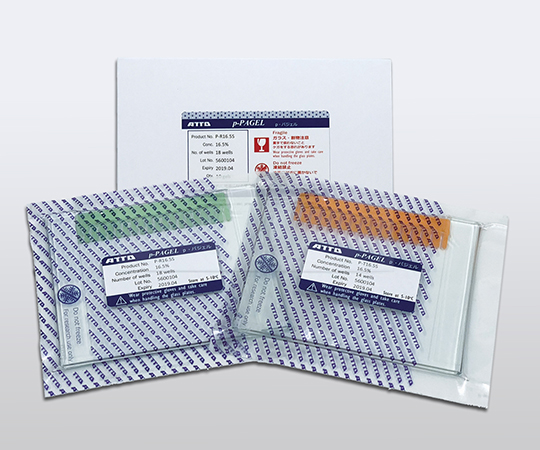 低分子用ポリアクリルアミド既製ゲル「p・パジェル」 ミニスラブサイズ 16.5％ 18検体 （低分子用）1箱（10枚入）