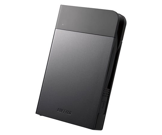 USB3.1（Gen1）対応　耐衝撃ポータブルHDD　2TB　ブラック