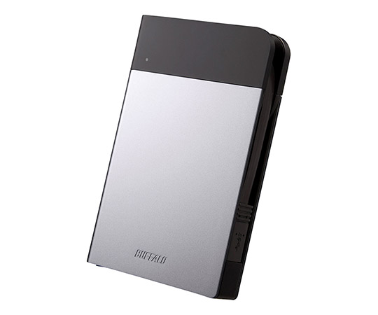 ICカード対応MILスペック　耐衝撃ボディー防雨防塵ポータブルHDD　2TB　シルバー