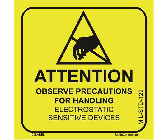 ラベル　MIL-STD-129　準拠のマーク　50mm×50mm　500枚ロール