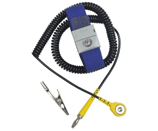 アジャスタブル　リストストラップ　青　3mコイルコード付