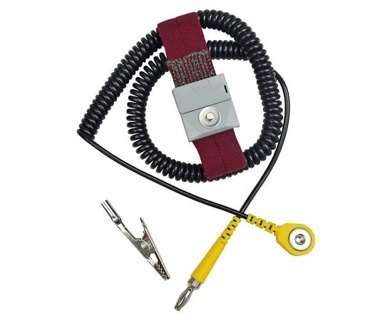 アジャスタブル　リストストラップ　赤　3mコイルコード付