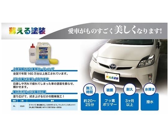 64 39 32 蘇る塗装 ポリマーコーティング 4l Axel アズワン 64 39 32 蘇る塗装 ポリマーコーティング 4l Axel アズワン