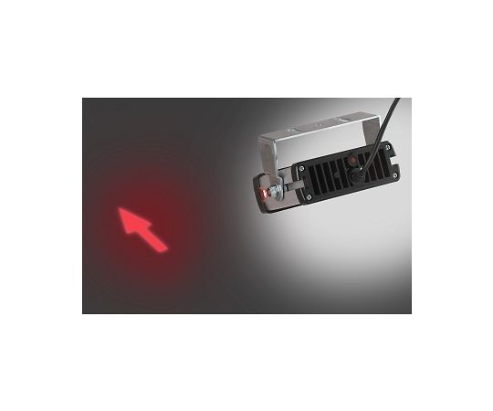 64-3989-40 工場内の安全対策！ LED描画ランプ 赤 LBL-9004R 【AXEL
