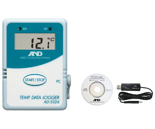 デジタル温度データロガー 通信セット付属　一般（ISO）校正付（検査成績書+トレサビリティ体系図）