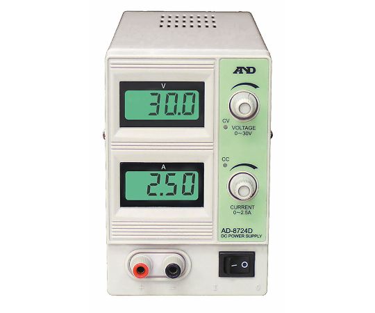 直流安定化電源 AD872*シリーズ 30V-2.5A　一般（ISO）校正付（検査成績書+トレサビリティ体系図）