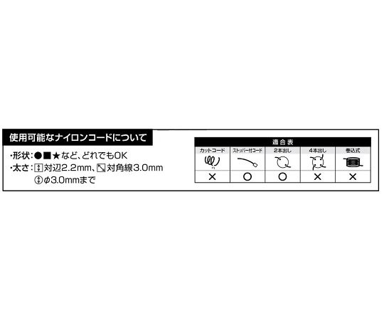 64-4067-87 斬丸ナイロンコードカッター 差し込み式 ミニ S-B 【AXEL】 アズワン