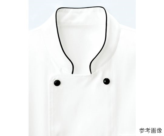 コックシャツ　ホワイト×ネイビー　L　FB4513U-8 L