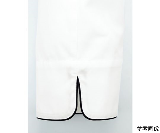 コックシャツ　ホワイト×ネイビー　L　FB4513U-8 L