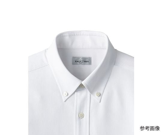 ボタンダウンニット半袖シャツ　ホワイト　5L　FB4558U-15 5L