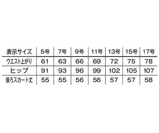 レディスストレッチスカート　ネイビー　15G　FS2012L-8 15G｜アズキッチン【アズワン】