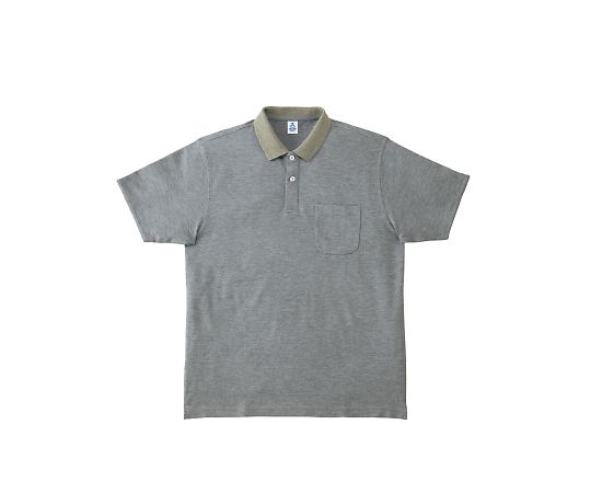 BEAMS DESIGN 半袖ハーフジップポロシャツ グレー LL B7915-61 1