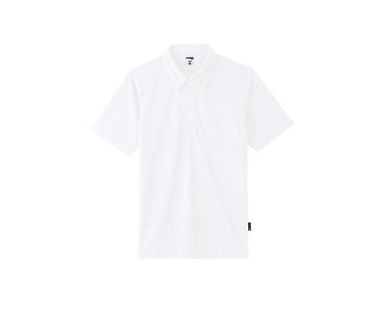 ボタンダウンドライポロシャツ（ポリジン加工） ホワイト LL MS3119-15