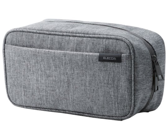 ガジェットポーチ　オーガナイズポーチ　ストレージタイプ　グレー