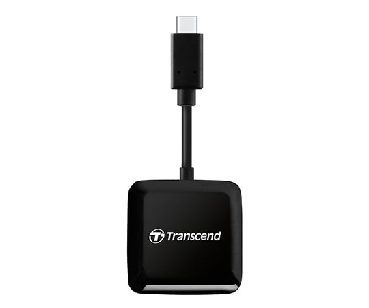 トランセンド カードリーダー SD/microSD,USB 3.2 Gen 1,Black,TypeC TS-RDC3