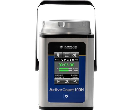 浮遊菌サンプラー AC100H（排気HEPAフィルタ付） Active Count 100H