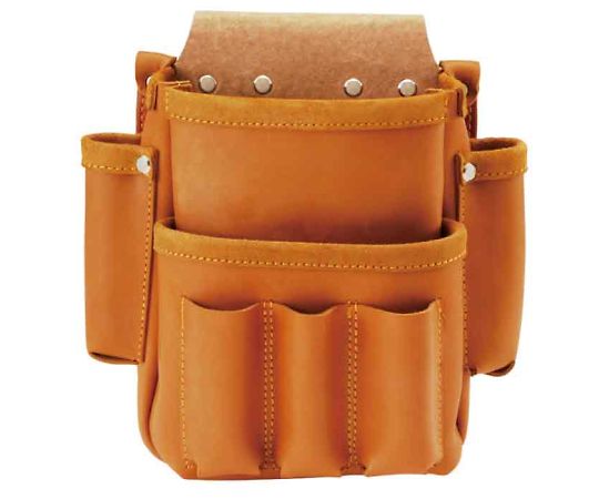 本皮製腰袋　小　ブラウン