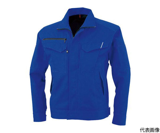 長袖ブルゾン　ブルー　6Lサイズ