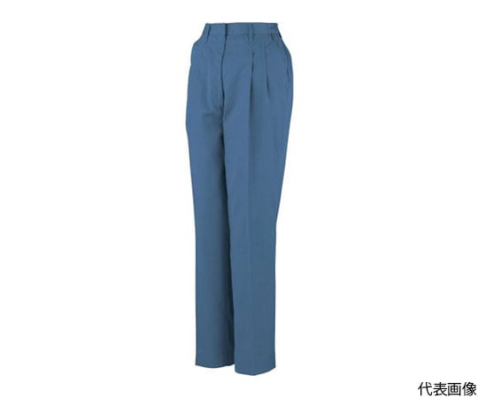 レディース夏スラックスP-6694　6　Eブルー　M