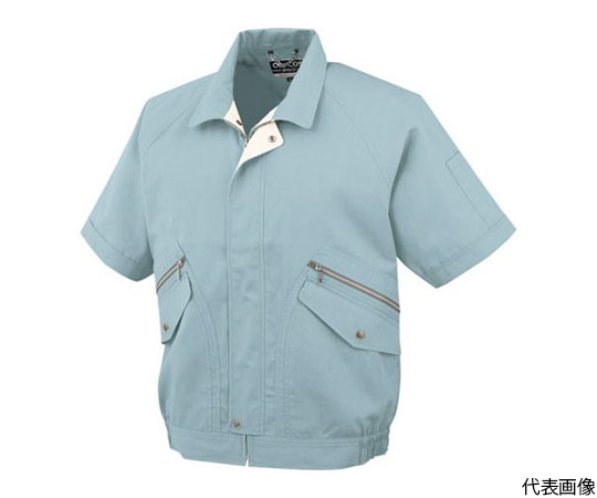 半袖ブルゾンP-8890　6ブルー　4L