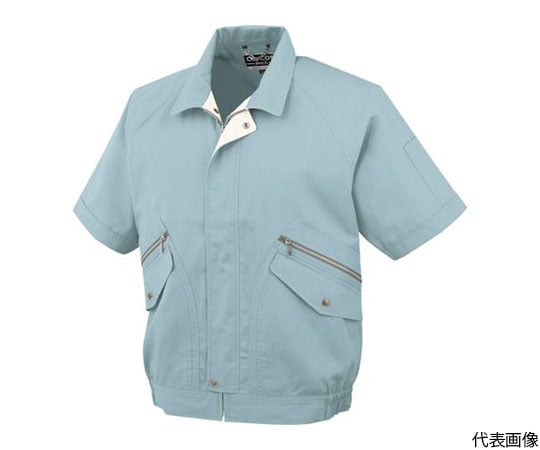半袖ブルゾンP-8890　6ブルー　LL