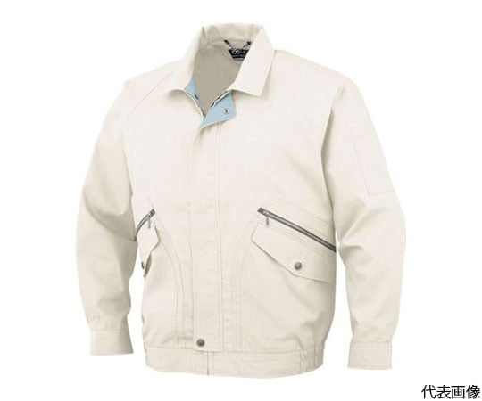 長袖ブルゾンP-8891　5アイボリー　5L