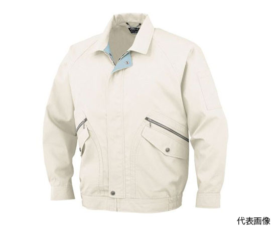 長袖ブルゾンP-8891　5アイボリー　L