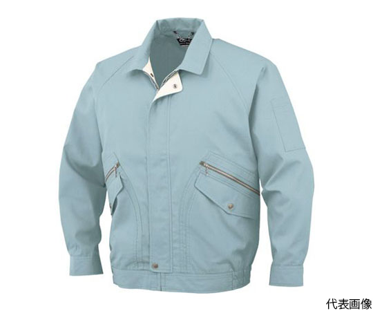 長袖ブルゾンP-8891　6ブルー　LL