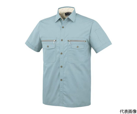 半袖シャツP-8897　6ブルー　L