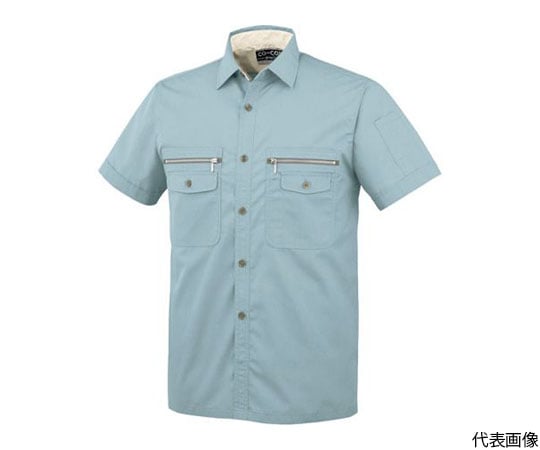 半袖シャツP-8897　6ブルー　LL