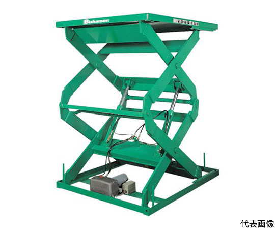 64-4523-45テーブルリフト1TONフットスイッチ均等荷重1000kg揚程2400mm 2X10918F