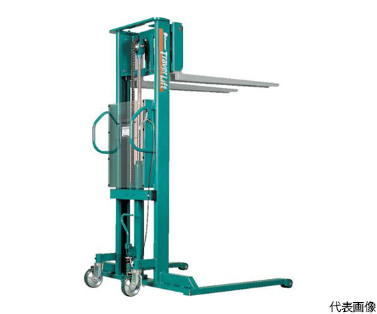 ﾌｫｰｸ式ﾘﾌﾀｰ ﾄﾗﾊﾞｰﾘﾌﾄ(手動油圧式)均等荷重1000kg ﾌｫｰｸ寸法800mm ｽﾄﾛｰｸ1500mm ﾜｲﾄﾞﾀｲﾌﾟ ST100-WN