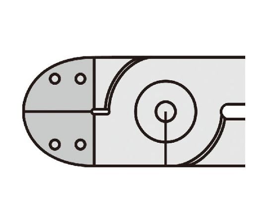 64-4654-79 ラン支柱カットエアーニッパー用ブレード 刃開き：7.2mm