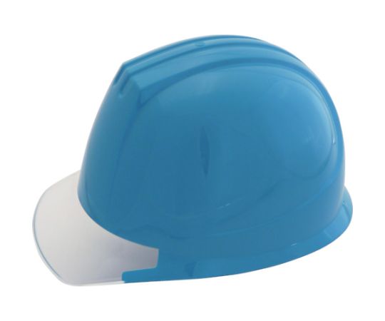 エアライト搭載ヘルメット（PC製・透明ひさし型）　帽体色　ブルー