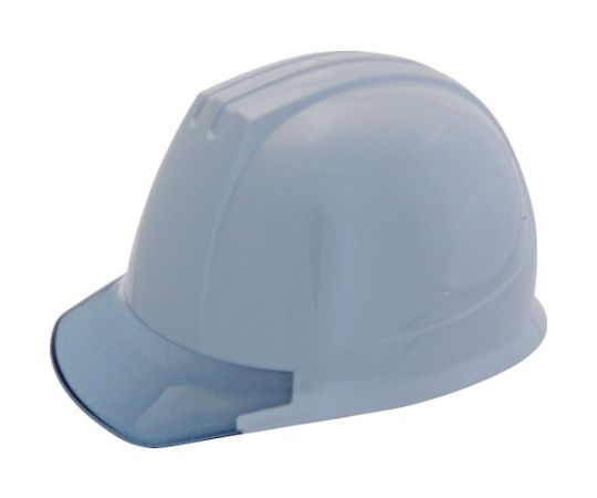 エアライト搭載ヘルメット（PC製・透明ひさし型）　帽体色　グレー